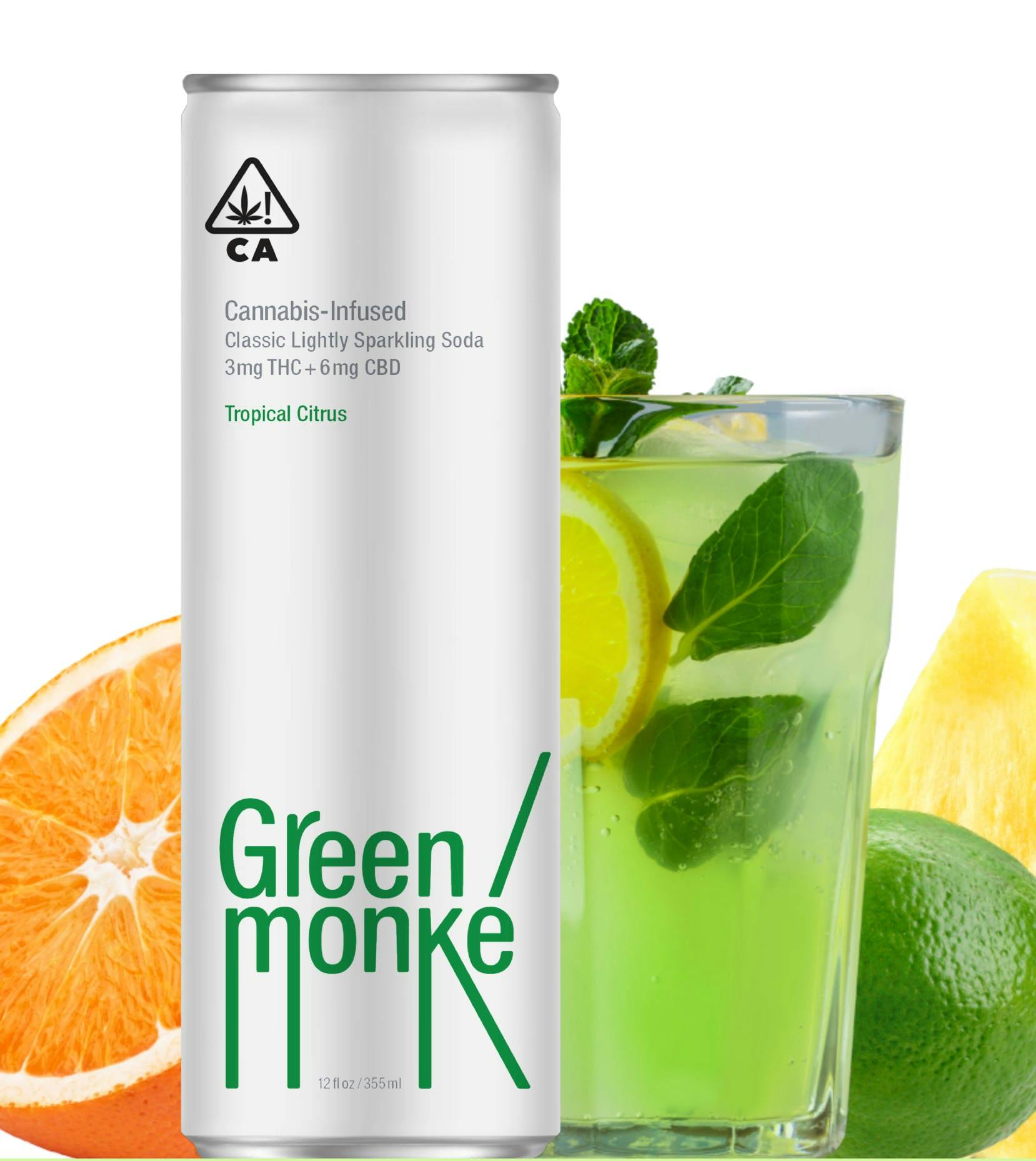 Photograph of product: Green Monke - 12oz - Tropical Citrus - Green Monkey
