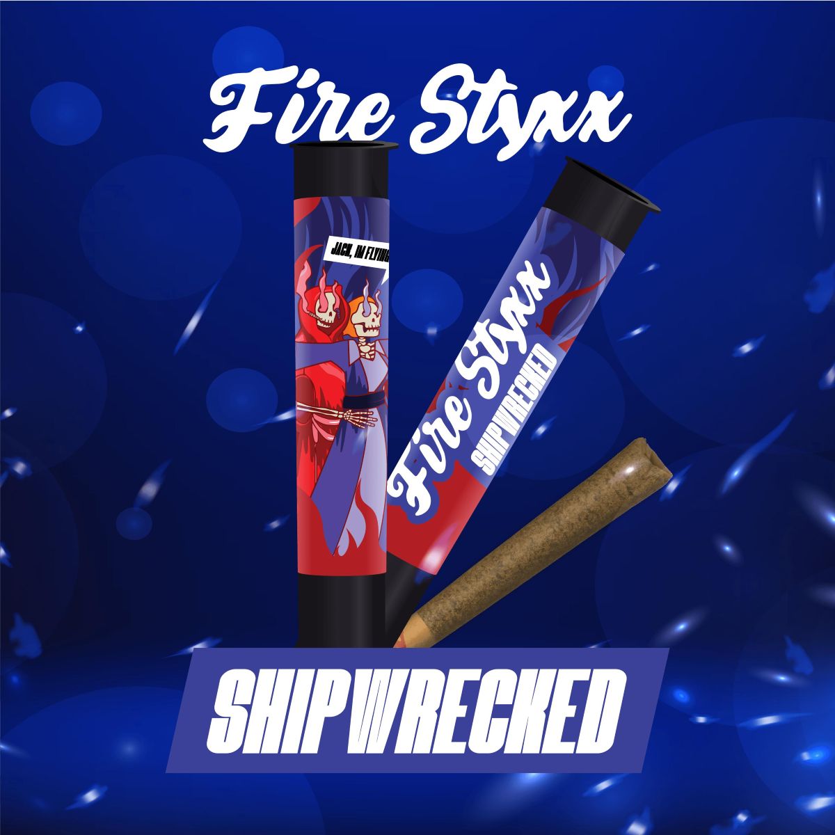 Photograph of product: GLORIOUS OUID! - SHIPWRECKED - FIRE STYXX - INFUSED PREROLL - 1G