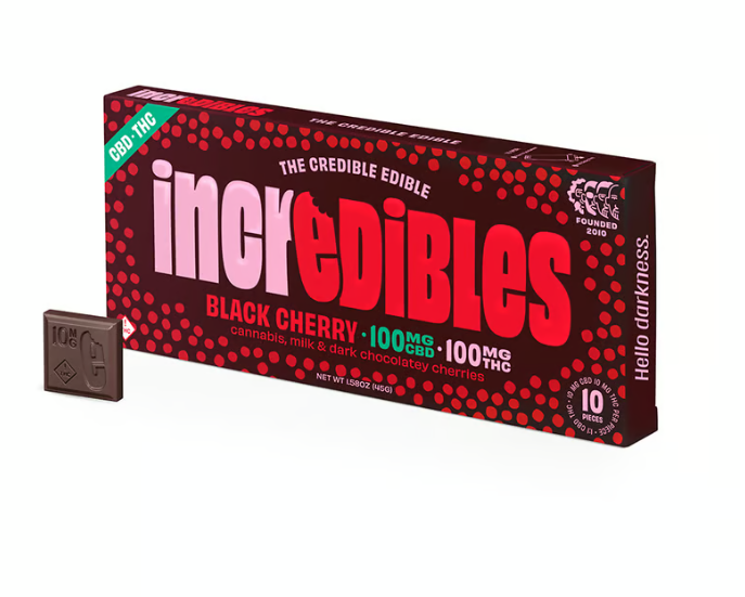 Photograph of product: Incredibles | Chocolate Cherry | 1:1 | 100mg