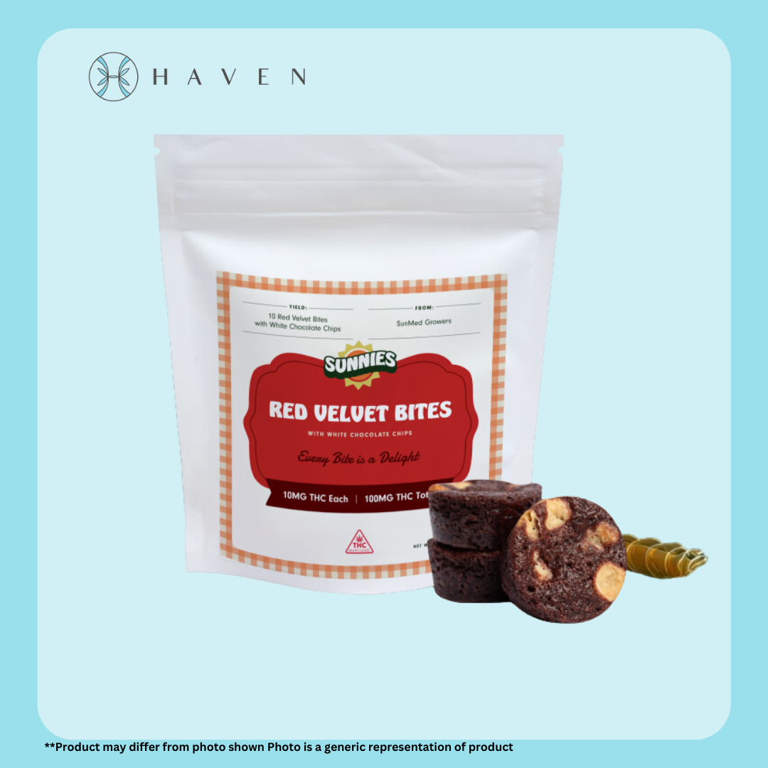 Photograph of product: 10mg Red Velvet Bites (10pk) | Sunnies
