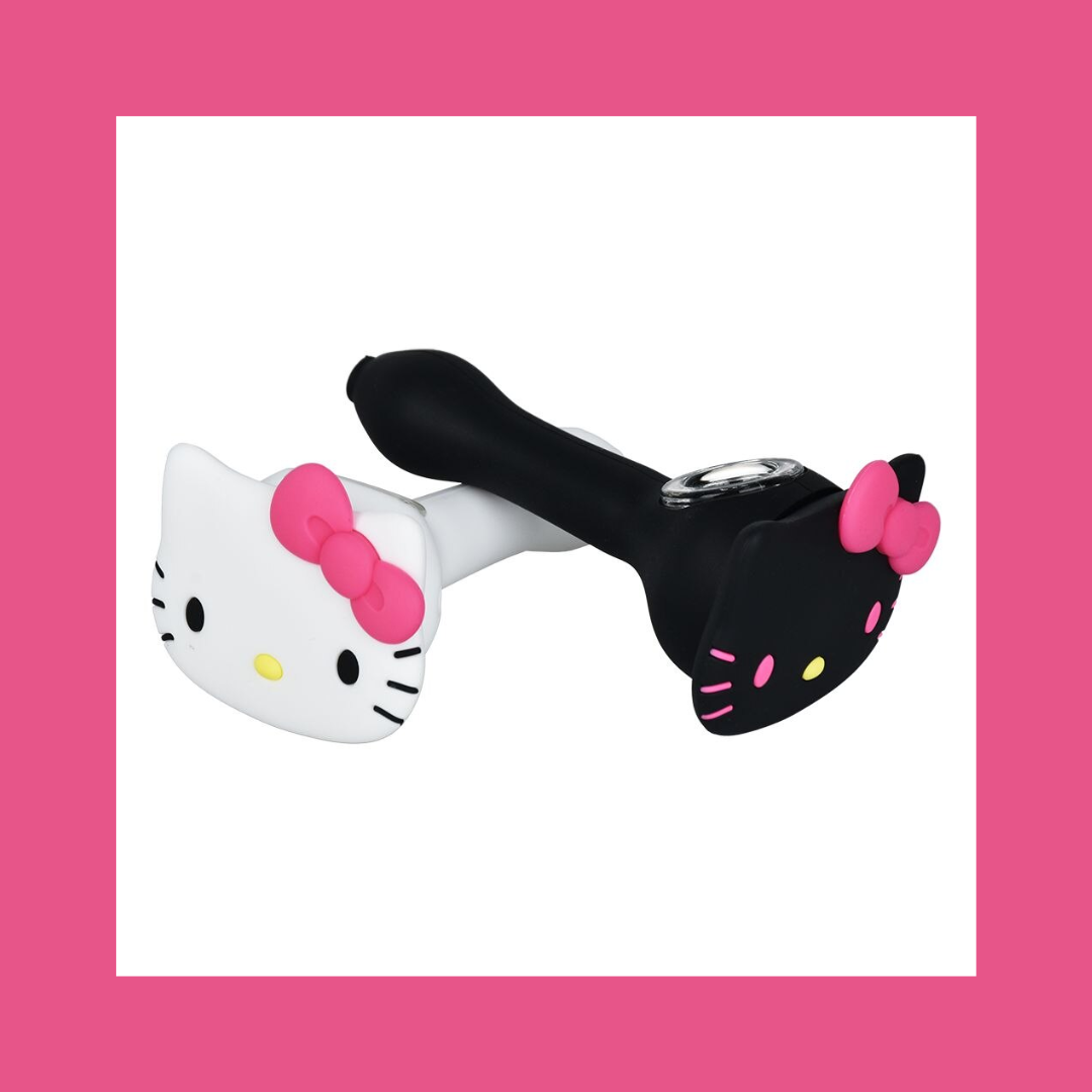 Photograph of product: What's Up Kitty Cat Silicone Pipe