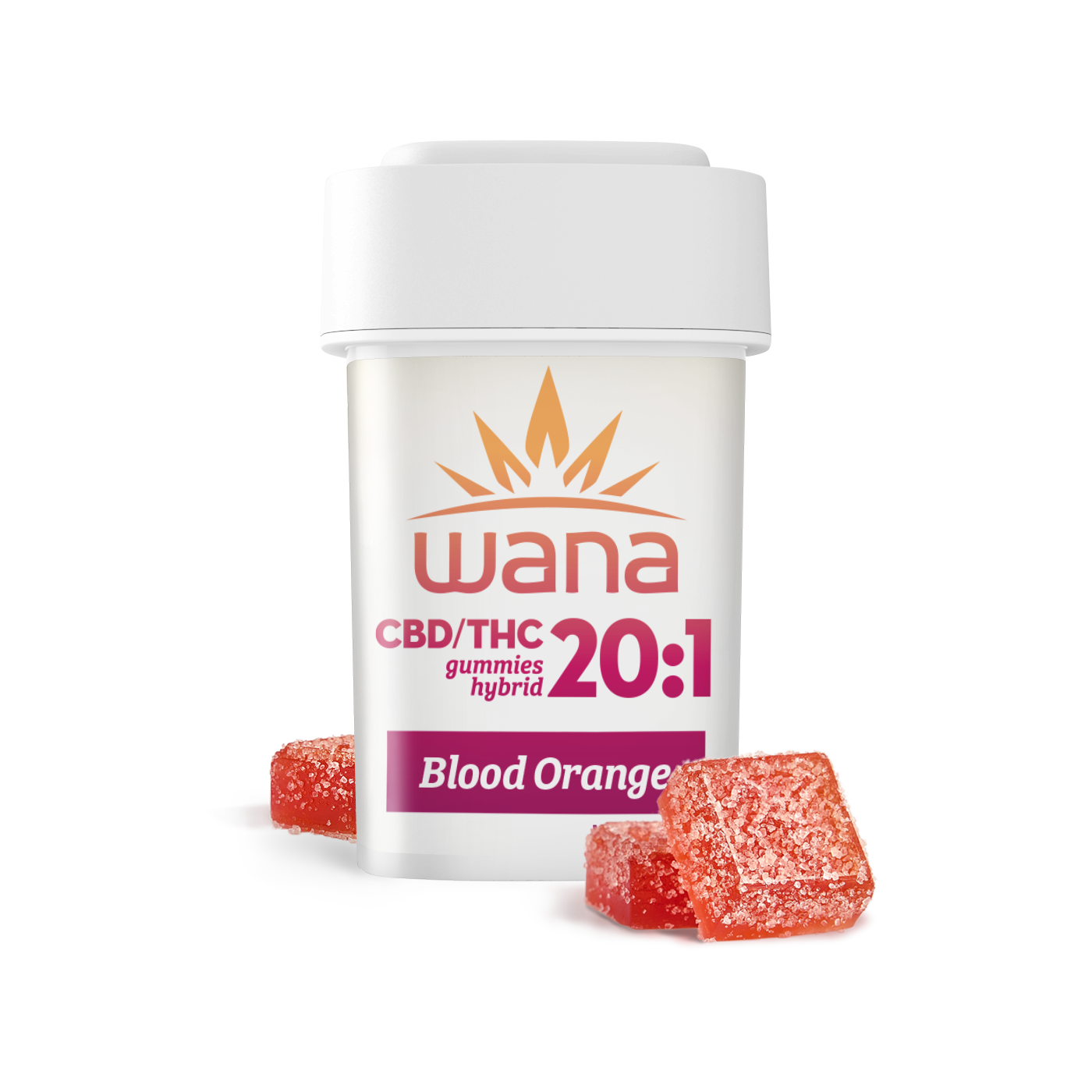 Photograph of product: Classic Blood Orange 20:1 CBD/THC Gummies [20 pack] | 20mg