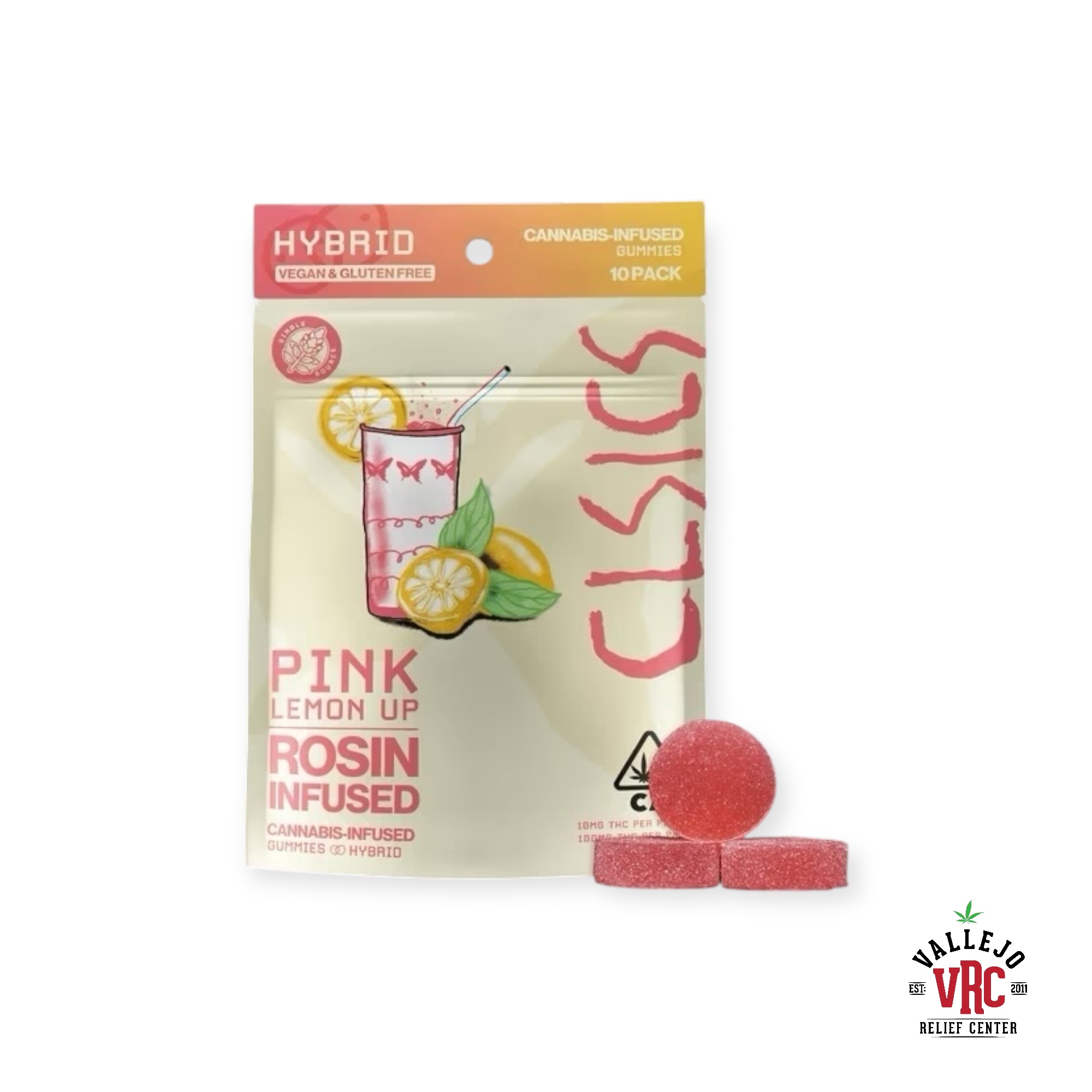 Photograph of product: PINK LEMON UP ROSIN GUMMIES