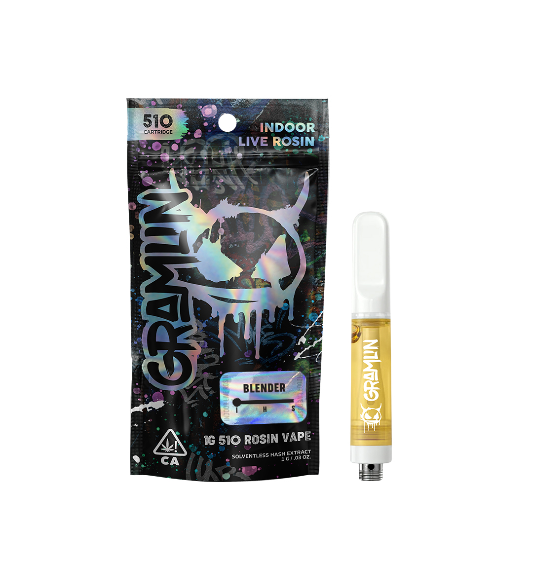Photograph of Product: GRAMLIN LIVE ROSIN 510 VAPE - BLENDER 1G