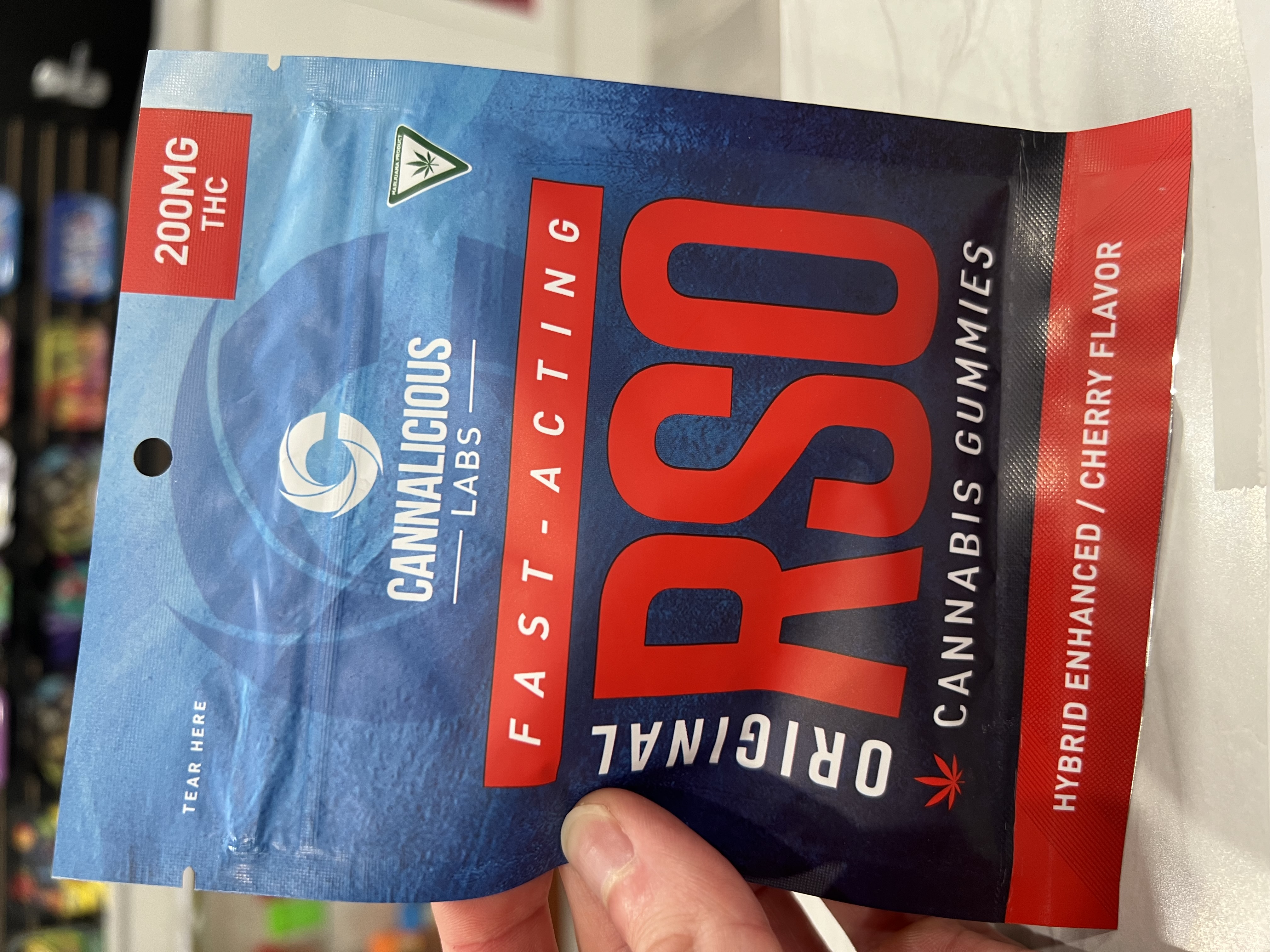 Photograph of product: Cannalicious Labs - RSO Gummy Original - Cherry - High Dose