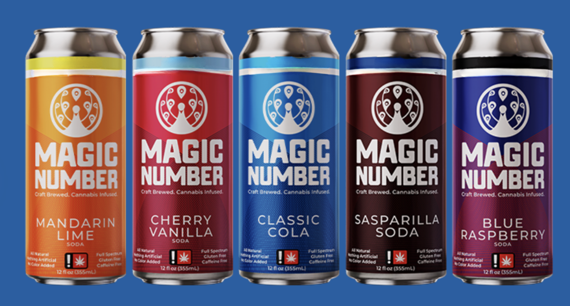 Photograph of product: Magic Number | 25mg Soda | Sasparilla Soda (I/H)