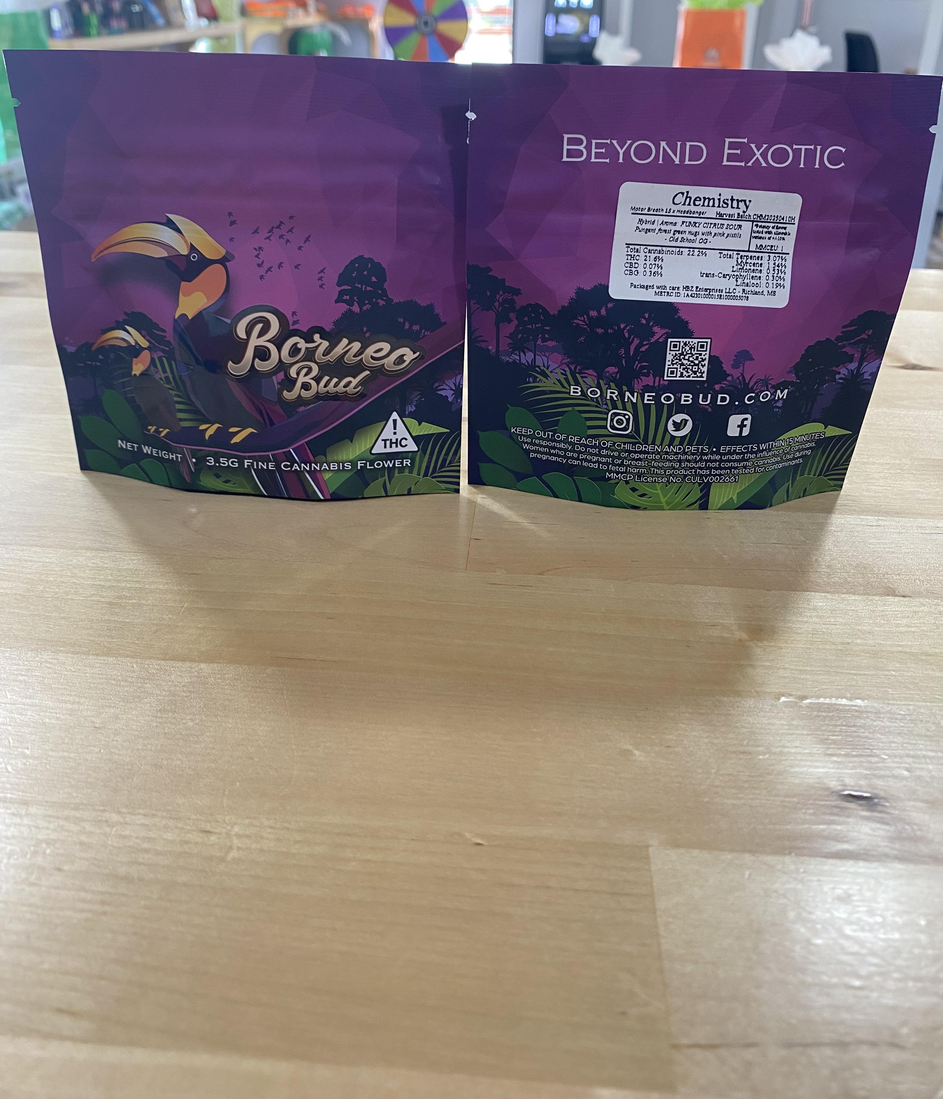Photograph of product: Borneo Bud- Chemistry 3.5 - 3.5g