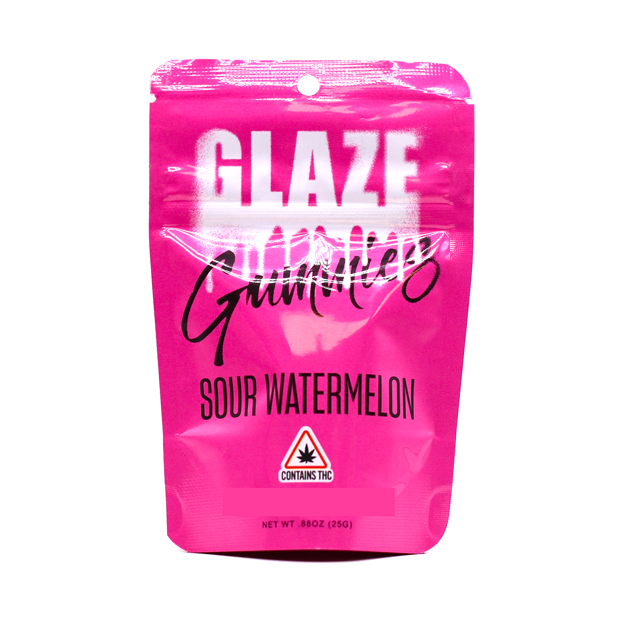 Photograph of product: Glaze - Sour Watermelon - Gummies - 100mg