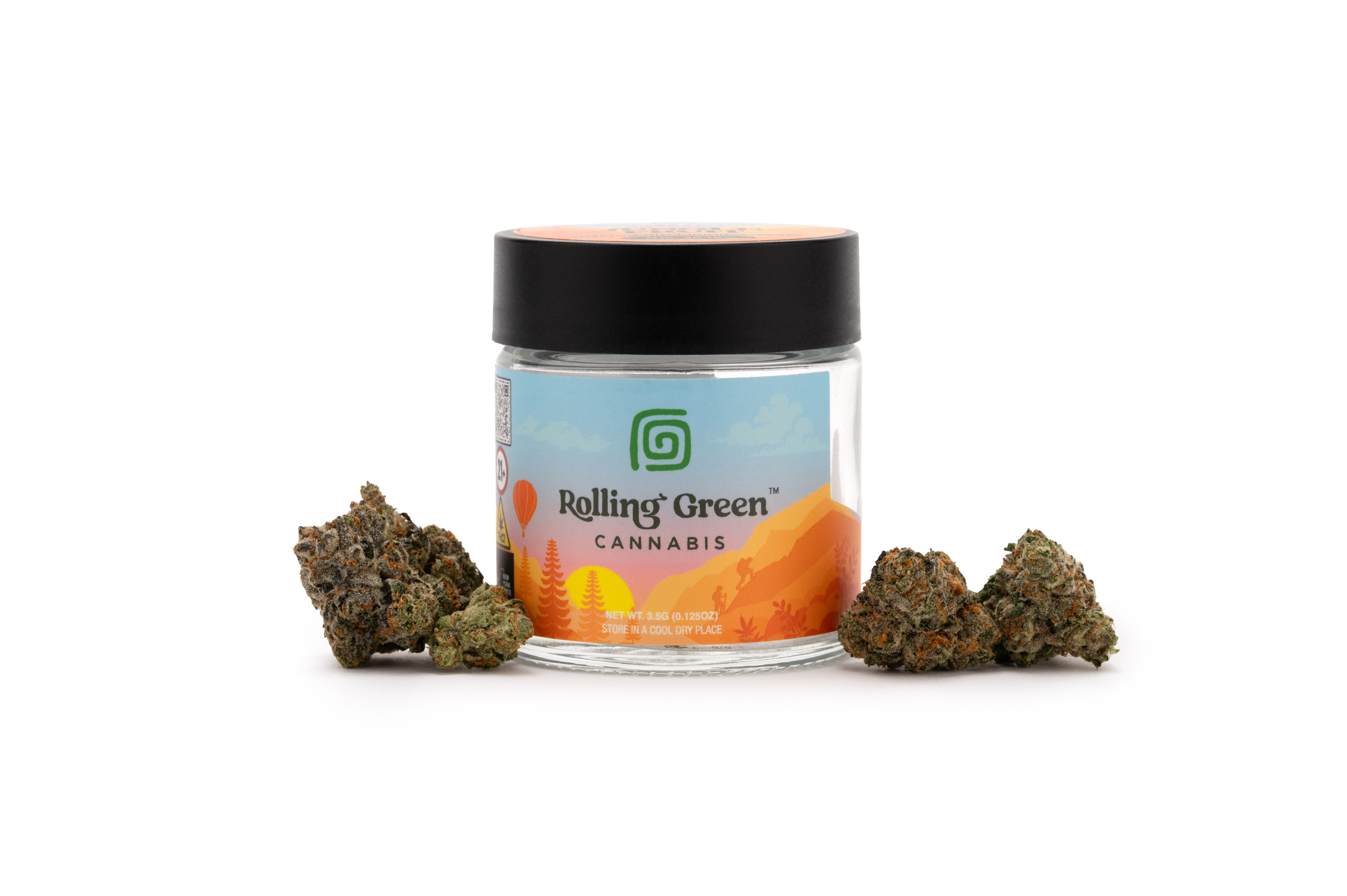 Photograph of product: Rolling Green G41 (H) Flower 3.5g