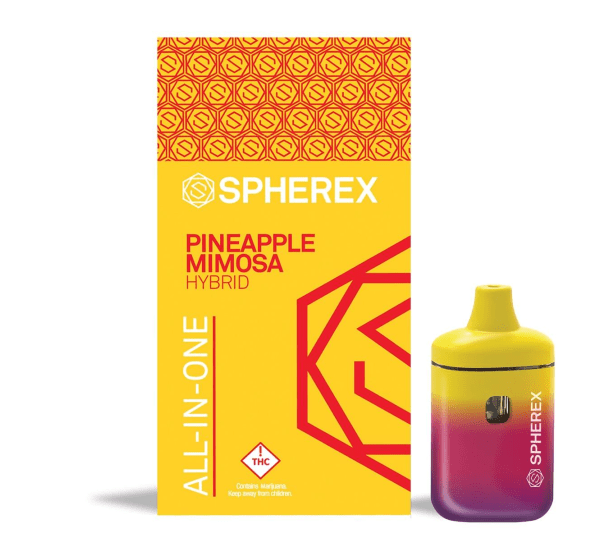 Photograph of product: Spherex Pineapple Mimosa All-in-One Mini 1000mg