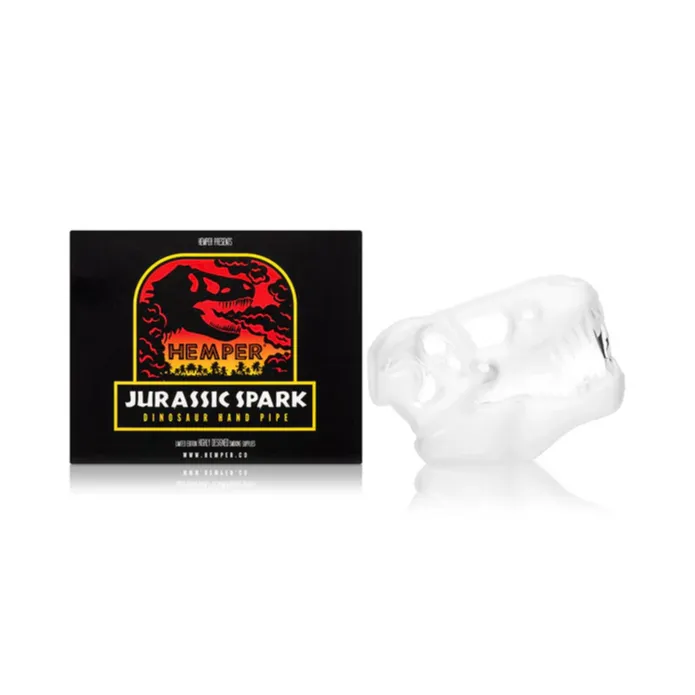 Photograph of product: Hemper Jurassic Spark T-rex Skull Pipe