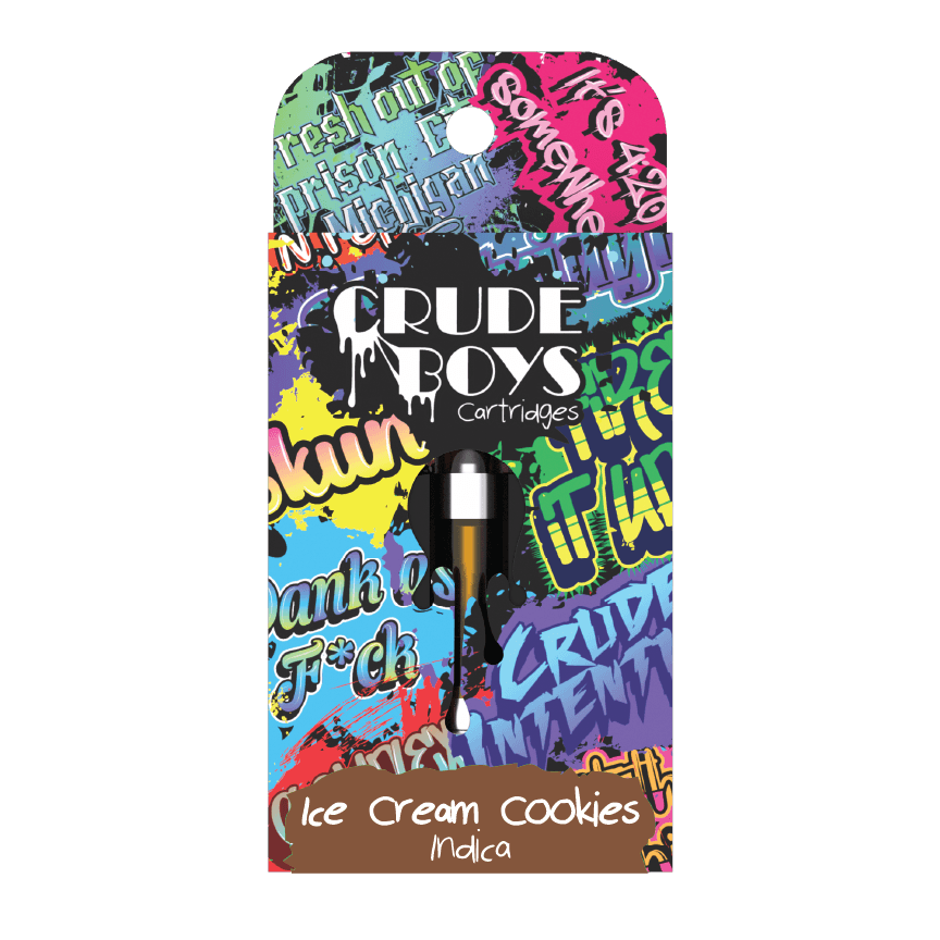 Photograph of product: Crude Boys 1g Cart Ice Cream Cookies