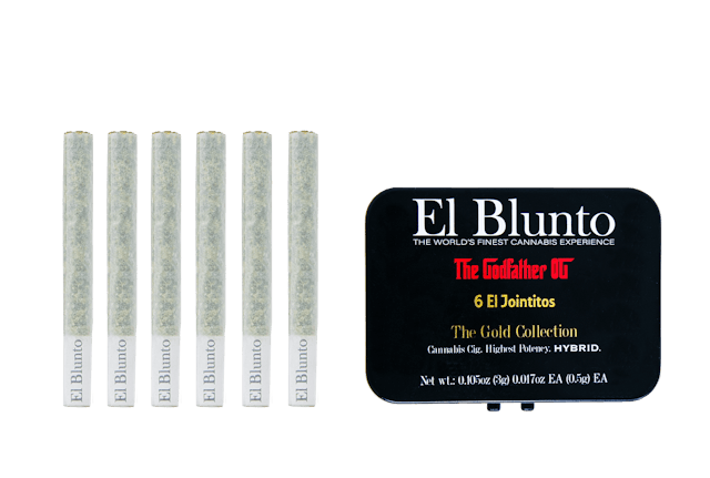 Photograph of product: El Jointito 6-pack - Godfather OG - 6 x .5G [Mini Joint Pack] - 