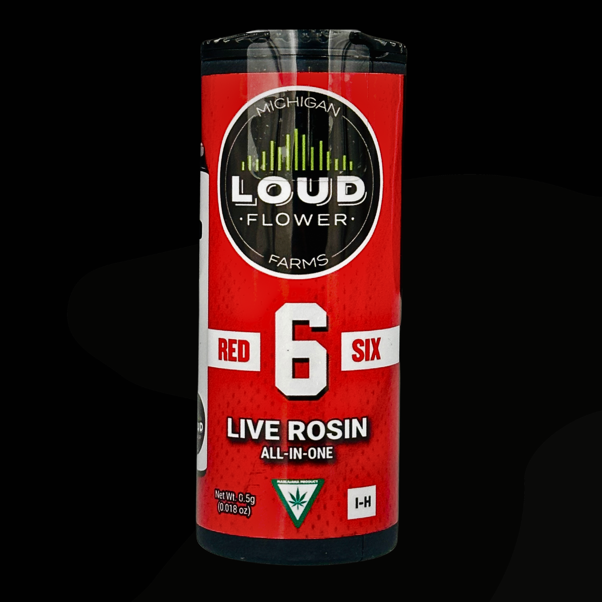 Photograph of product: MI Loud .5g au chocolat Rosin Disposable | Red 6