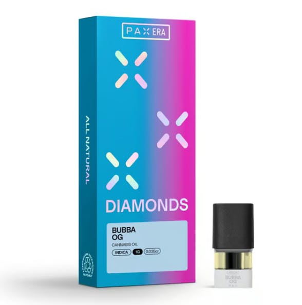 Photograph of product: Bubba OG (I) - 1g Live Diamonds Pax Pod - PAX