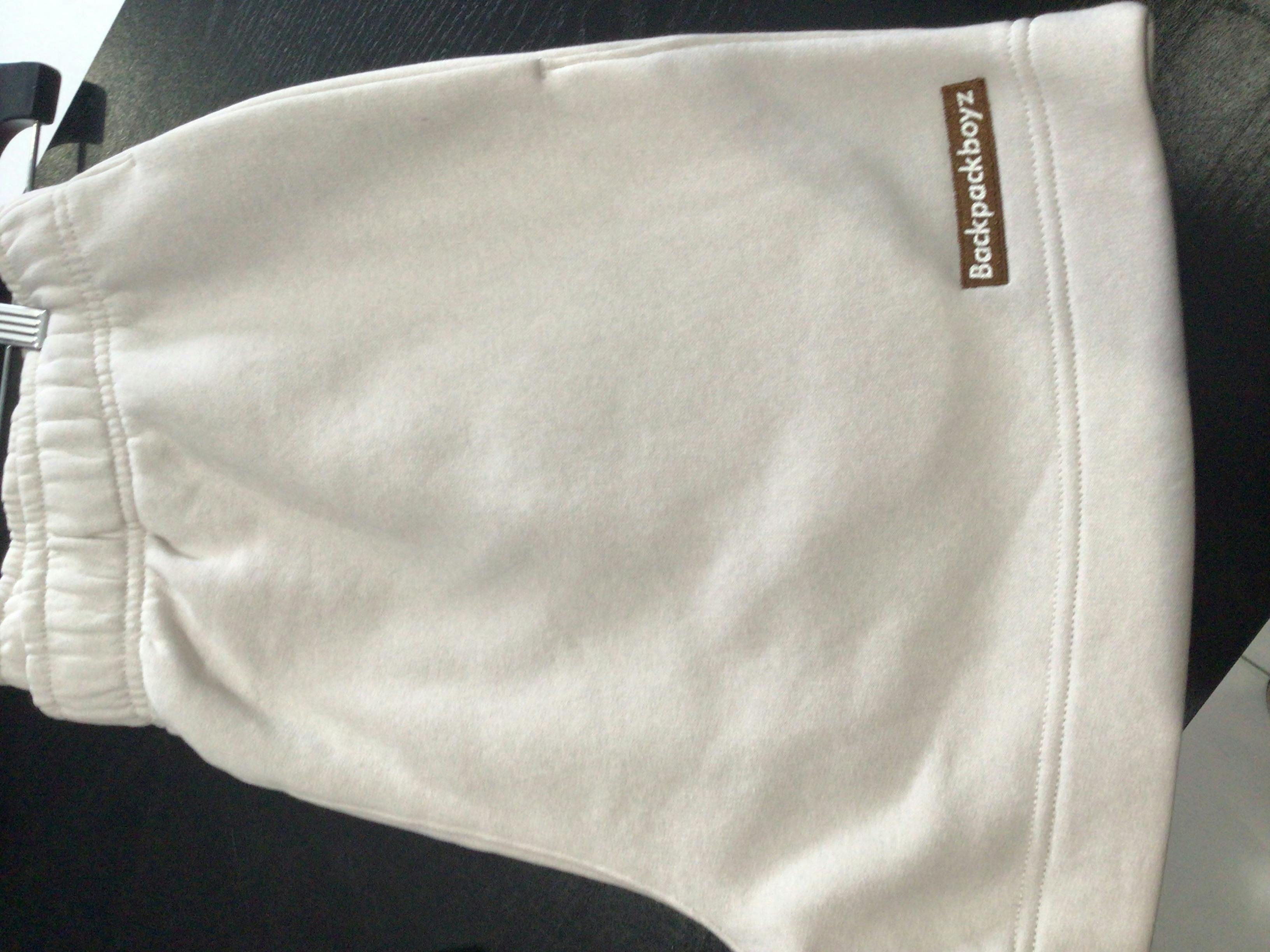 Photograph of product: Backpackboyz - Box Logo Sweatshorts - Bone XL [ALL TAXES INCLUDED]