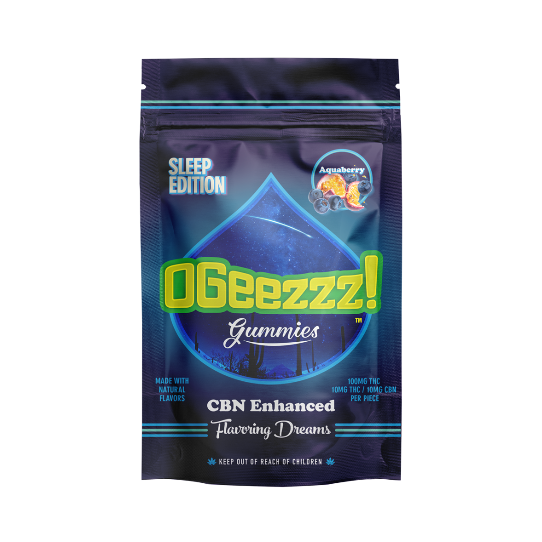 Photograph of product: OGeez! - Aquaberry 2:1 TH-oui:CBN - 100mg