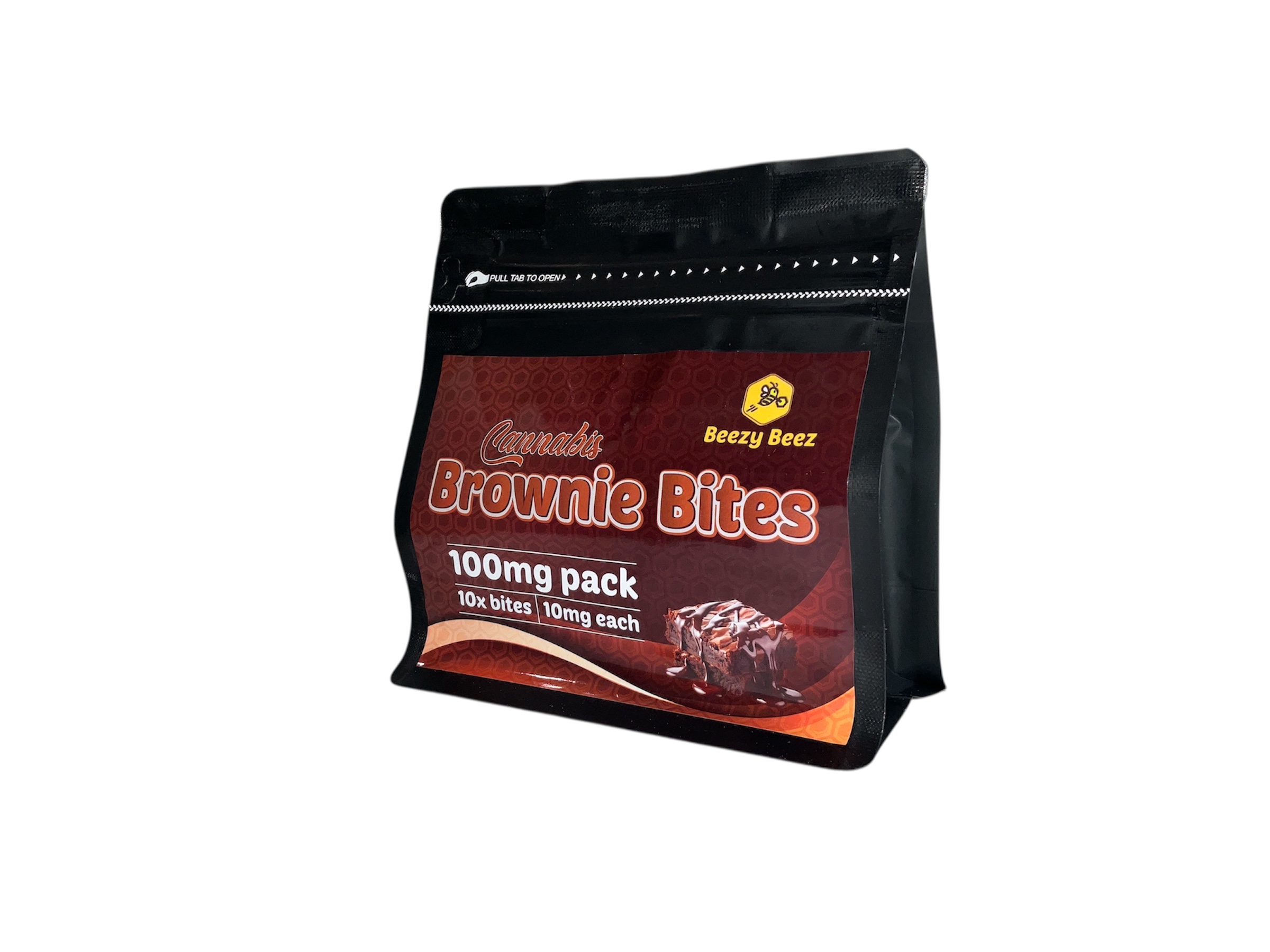 Photograph of product: Beezy Beez Brownie Bites 10pk 100mg Edibles