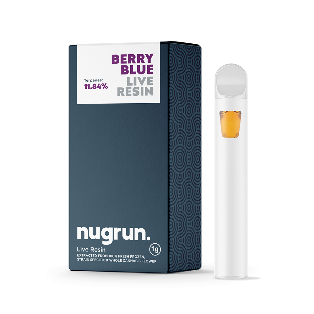 Photograph of product: Live Resin 1G All-In-One | Berry Blue