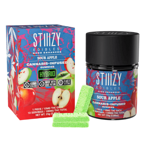 Photograph of product: (32713) Stiiizy Gummies Sour Apple 100mg