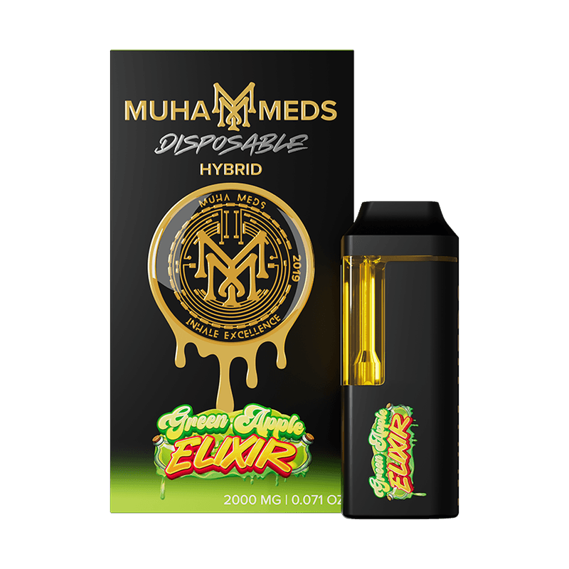 Photograph of product: VC- Muha Meds Disposable-Green Apple Elixir