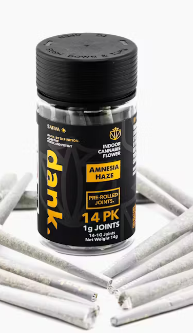 Photograph of Product: Amnesia Haze | 14 Pack | Pre rolls Sativa | Dank