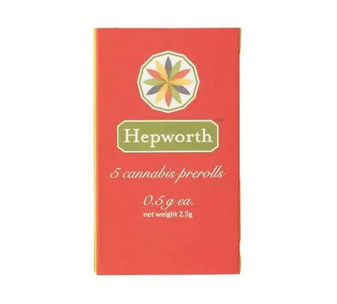 Photograph of product: Hepworth - Mimosa (S) - 21.29% - .5g Preroll 5pk