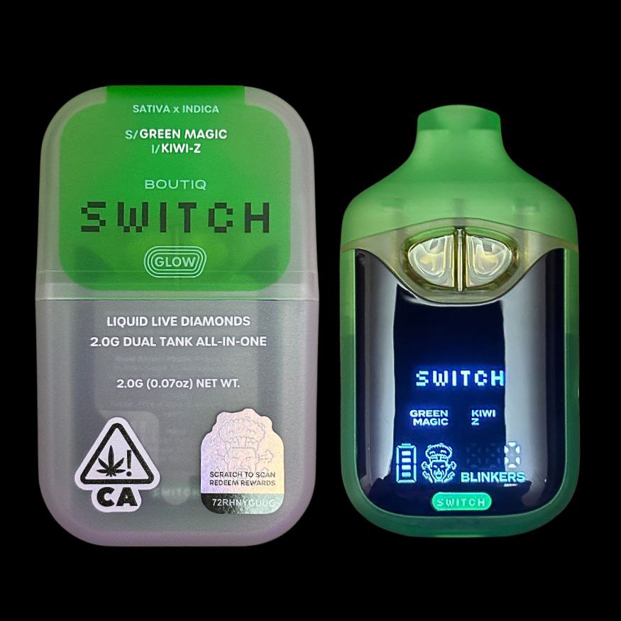 Photograph of product: Boutiq - AIO Liquid Diamonds Switch - Green Magic (S) + Kiwi Z (I)