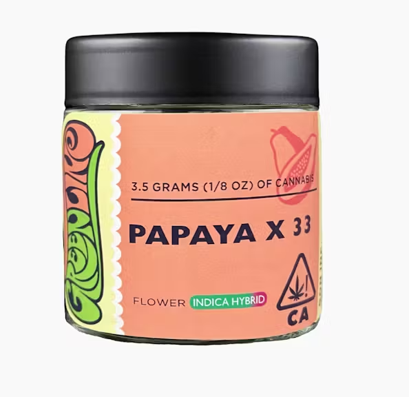Photograph of product: Greenline Papaya x 33 Oui'd Hybrid Flower 3.5g