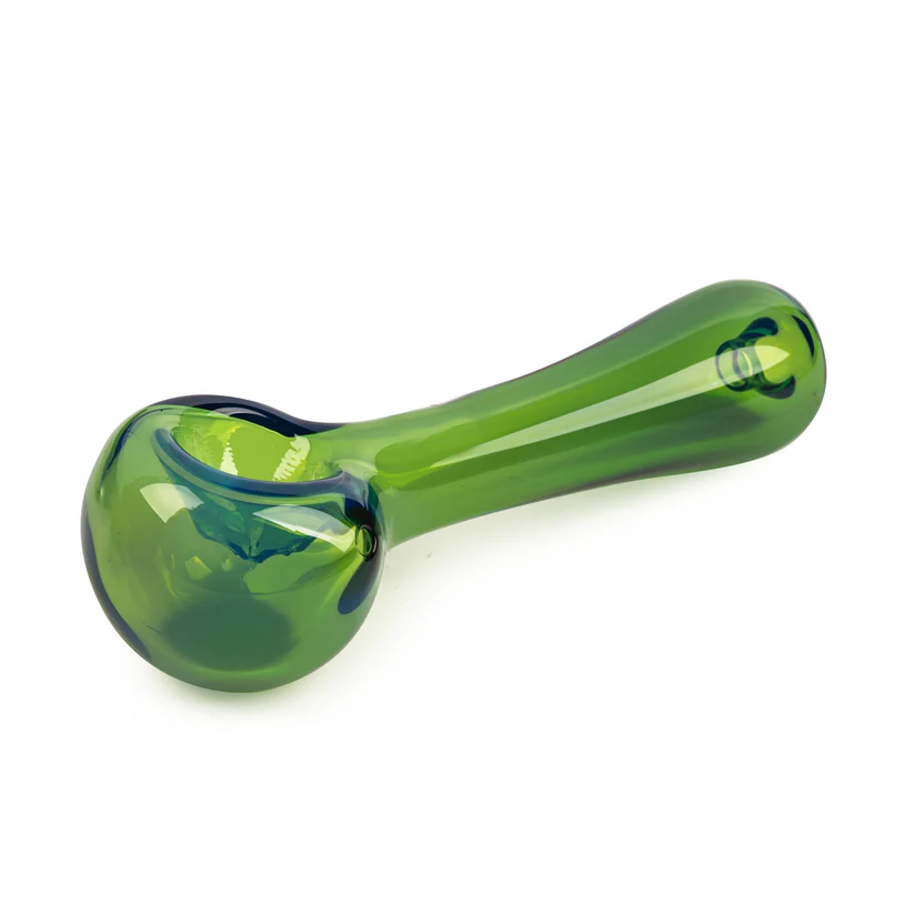 Photograph of product: Red Eye Glass 4.5" Spoon Hand Pipe - Green
