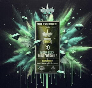 Photograph of product: Presidential Moon Rock Mini Pre-roll Pack Cap Junky 1.5g - 