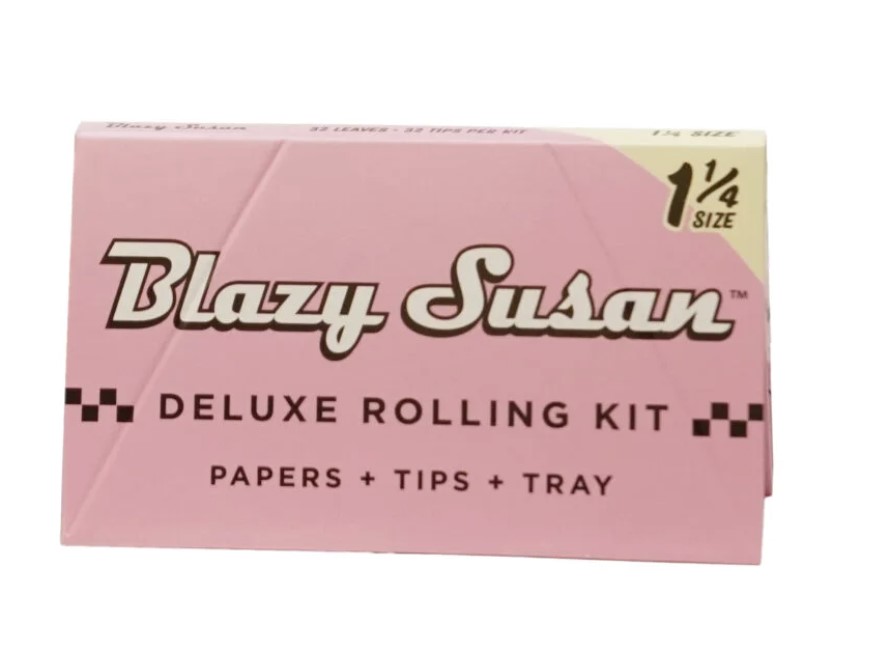 Photograph of product: Blazy Susan - Pink 1 1/4 Rolling Papers