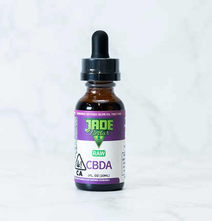 Photograph of Product: Raw CBDA Drops TINCTURE - Jade Nectar