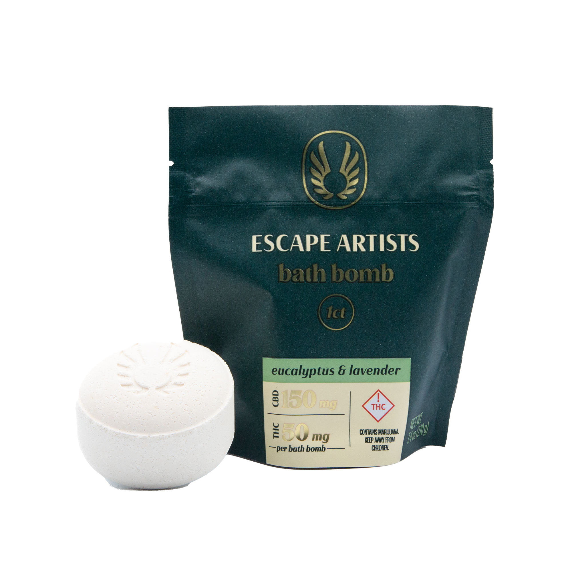 Photograph of product: REC: Escape Artists Relief Cream Eucalyptus & Lavender 250mg CBG/250mg CBN/1250mg CBD/1250mg TH-oui
