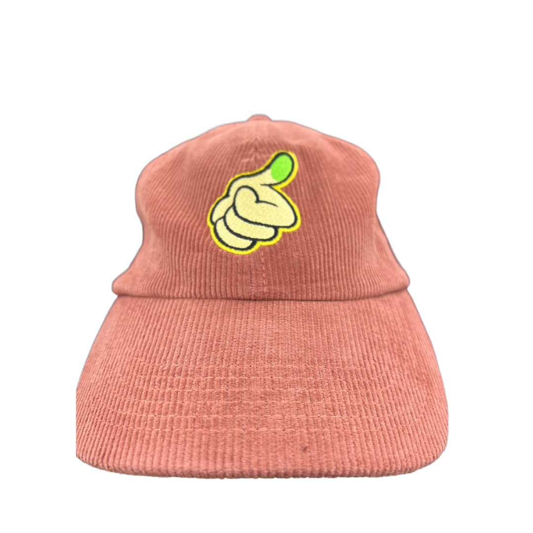 Photograph of product: Dusty Rose Corduroy Green Thumb Hat