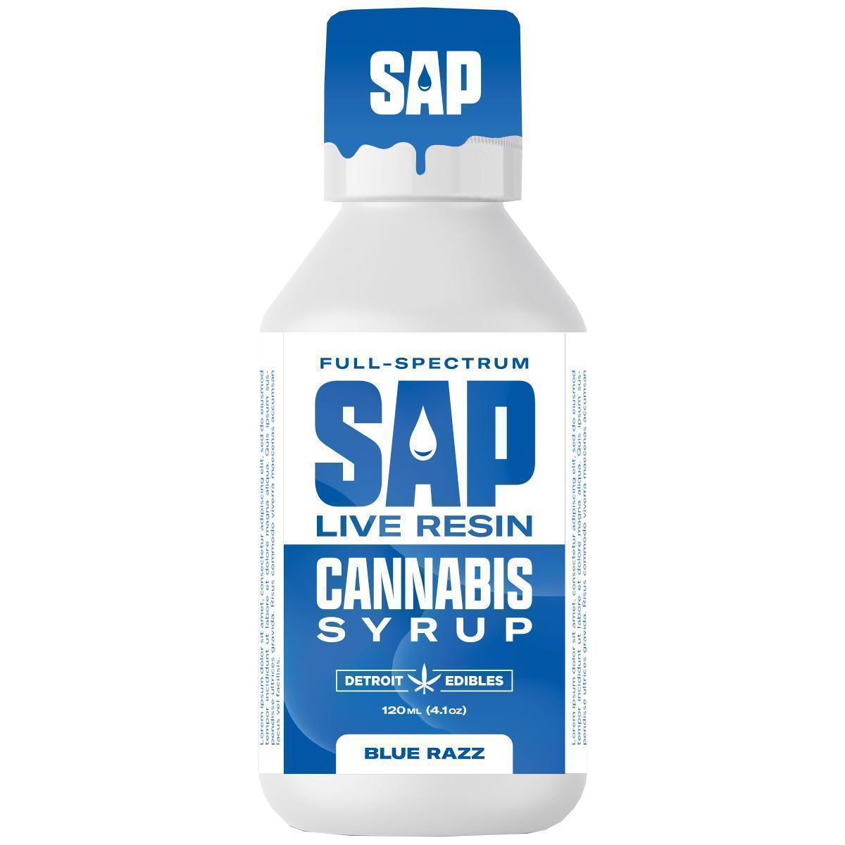 Photograph of product: SAP - Syrup - 200mg Live Resin - Blue Razz