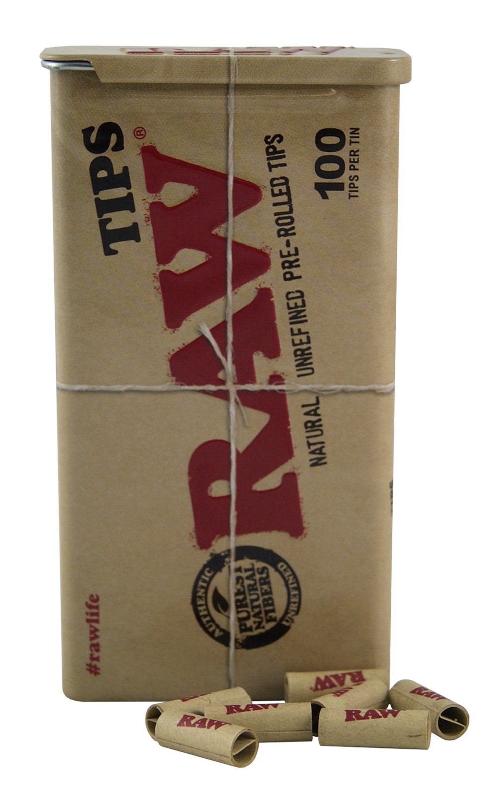 Photograph of product: Tin of Pre-Rolled Tips (x100)