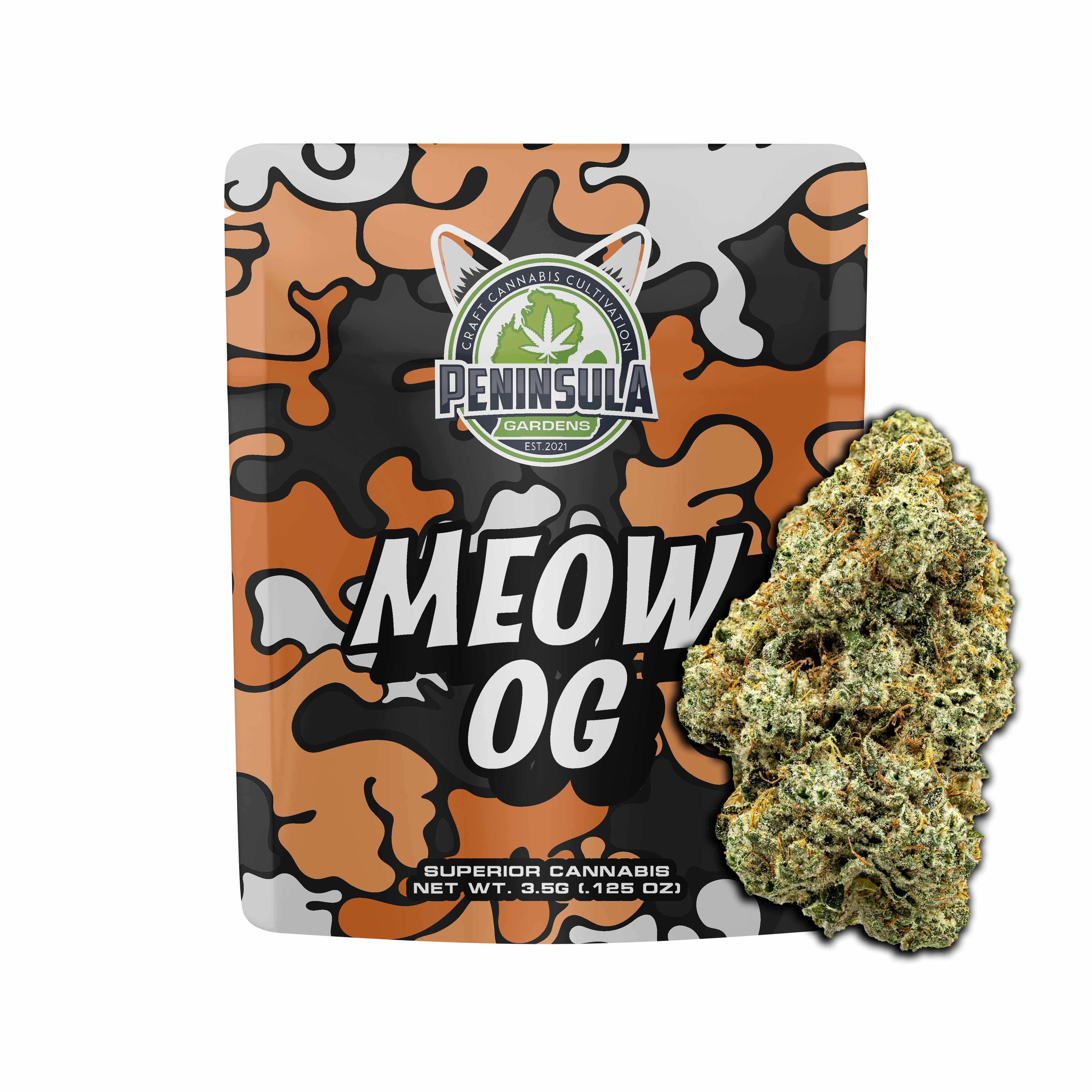 Photograph of Product: Peninsula Gardens - Meow OG 3.5g