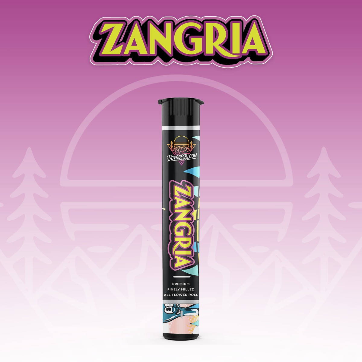 Photograph of product: Voyage Bloom - Pre-roll 1g - Zangria