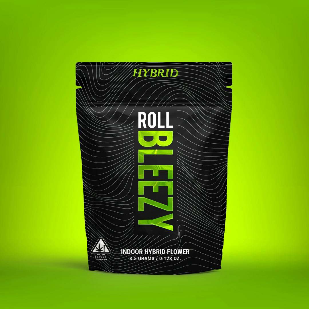 Photograph of product: ROLL BLEEZY FLOWER - THIN MINT SHERBET 3.5G