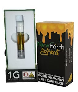 Photograph of product: New Earth Extracts | Liquid Diamond Cartridge | Candied Garlic | 1g