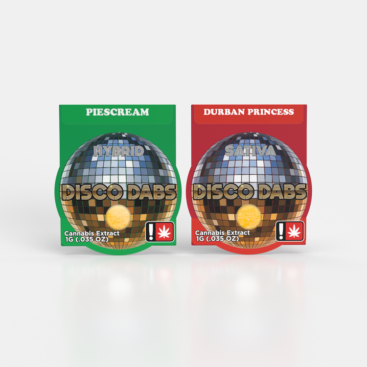 Photograph of product: Disco Dabs 2g CAKE BOMB Shatter