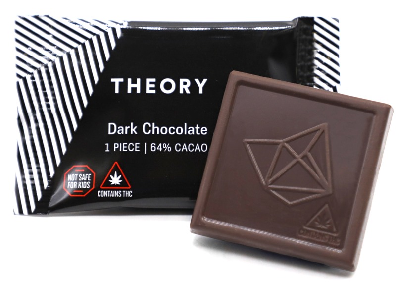 Photograph of product: Theory Wellness | Dark Chocolate | Single Piece | 5mg (TAX INCLUDED)