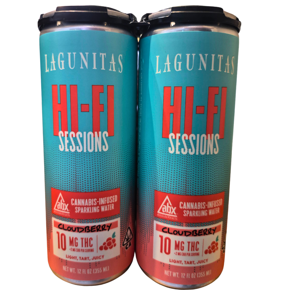 Photograph of product: Lagunitas Hi Fi Hops 10mg - Cloudberry 4 Pack