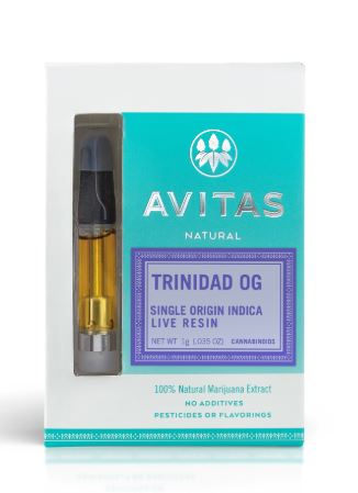 Photograph of product: Trinidad OG Live Resin Cartridge | 1g