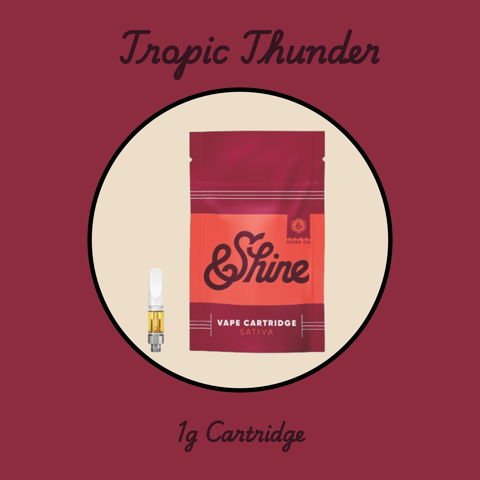 Photograph of product: &Shine Cartridge (NCD) | Tropic Thunder | 1g (Oui'd)