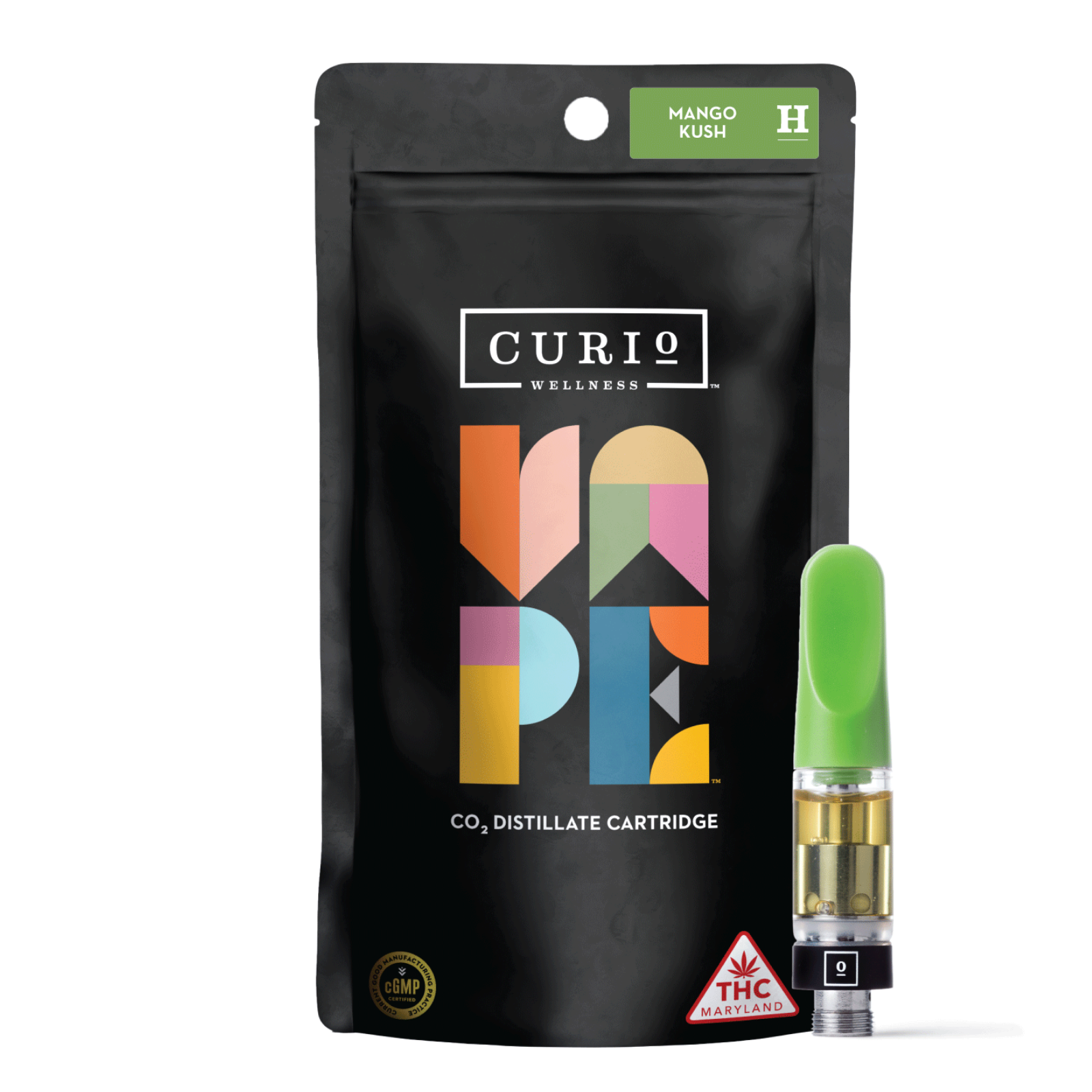 Photograph of product: Mango Kush | 1g | Vape Cart | Curio