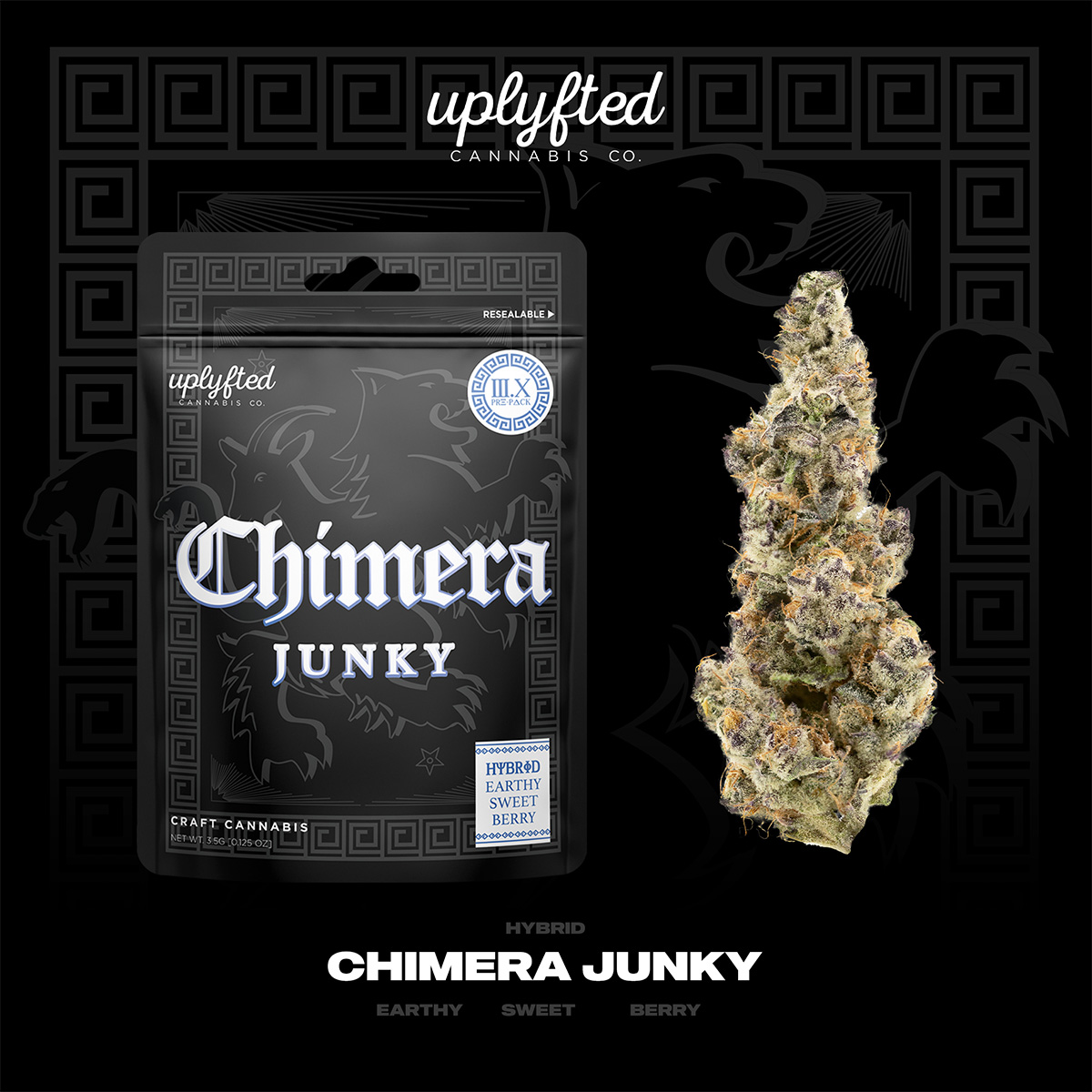 Photograph of product: Uplyfted Chimera Junky - 3.5g