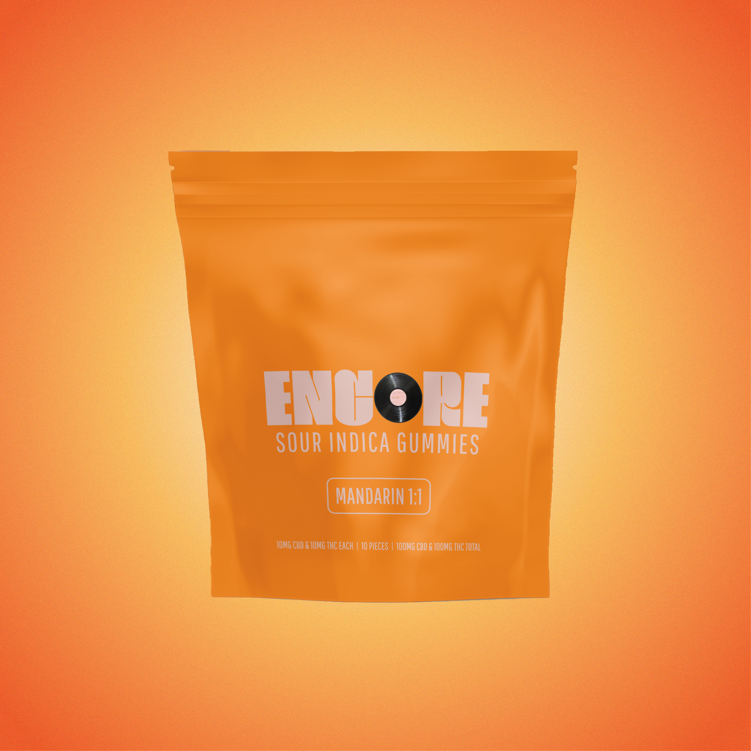 Photograph of product: Sour Mandarin 1:1 CBD:TH-oui Gummies [10pk] 100mg
