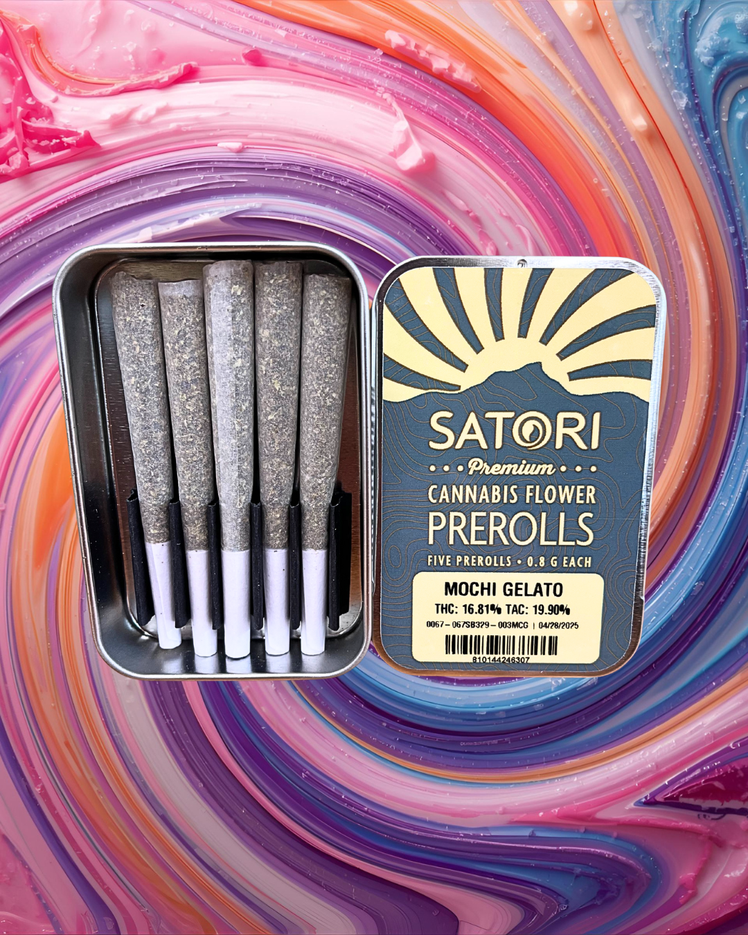 Photograph of product: Mochi Gelato Pre-Rolls 5 Pack (4g)